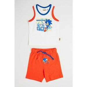 Set de top si pantaloni scurti cu imprimeu Sonic imagine