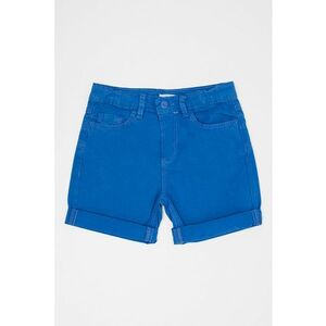 Pantaloni scurti cu model uni si terminatii pliabile imagine