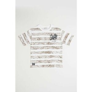 Tricou regular fit cu model in dungi imagine