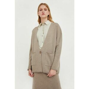 Cardigan lejer cu buzuare aplicate imagine