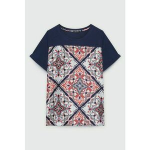 Tricou cu decolteu rotund si model imagine