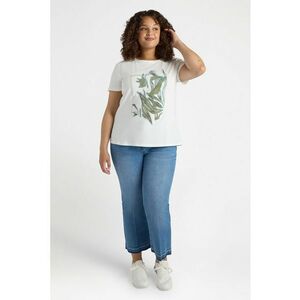 Tricou din amestec de bumbac cu model floral imagine