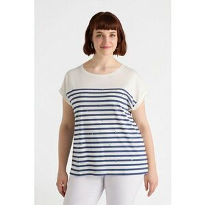Tricou de bumbac si modal cu strasuri imagine