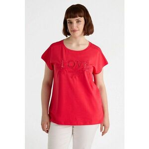 Tricou cu decolteu rotund si design cu decupaj imagine