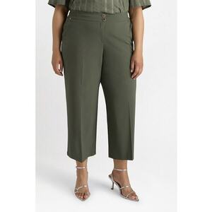 Pantaloni capri cu model uni imagine