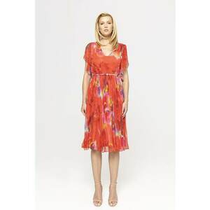Rochie din matase cu model abstract imagine