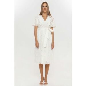 Rochie din dantela cu maneci bufante imagine