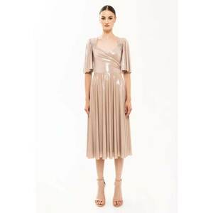 Rochie midi cu aspect stralucitor imagine