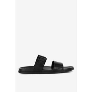 Papuci barbati 5905588725176 - Piele naturala - Negru imagine