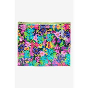 Etui cu model floral si fermoar imagine