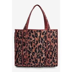 Geanta shopper din material textil cu model animal print imagine