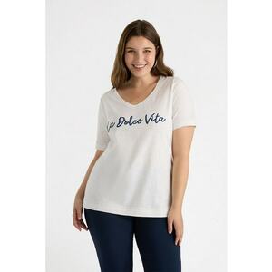 Tricou cu imprimeu text imagine