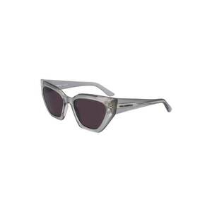 Ochelari de soare cat-eye cu logo - Gri deschis - imagine