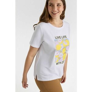 Tricou din amestec de bumbac cu imprimeu grafic imagine