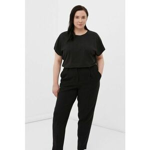 Tricou din amestec de bumbac cu decolteu la baza gatului imagine