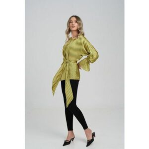 Bluza din satin cu model in dungi imagine