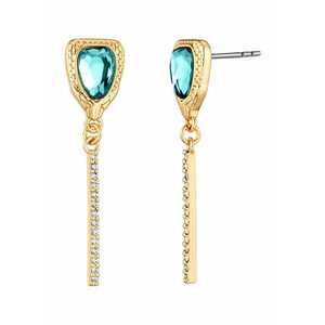 Cercei drop decorati cu zirconia imagine