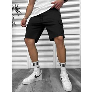 Pantaloni de trening scurti negri 13149 imagine