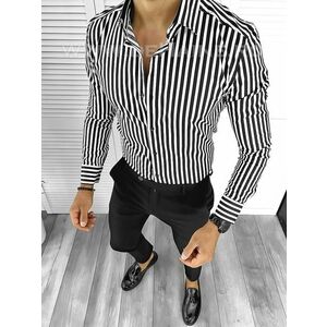 Camasa barbati cu dungi slim fit B3723 9-5 imagine