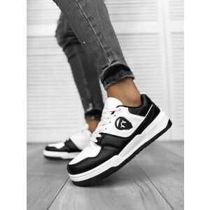 Adidasi barbati casual KRL albi cu negru H99 T11 imagine