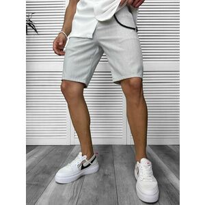 Pantaloni scurti casual gri deschis 13058 imagine