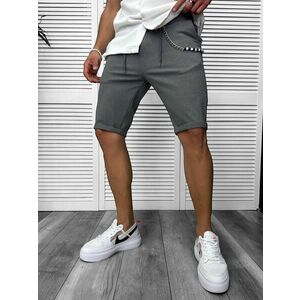Pantaloni scurti casual gri 13168 D4-2.4 imagine