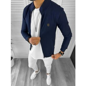 Bluza barbati bleumarin slim fit 12977 N7-4.3 imagine