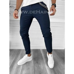 Pantaloni barbati casual regular fit bleumarin B7934 D2-1.1 imagine
