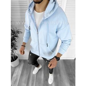 Hanorac barbati slim fit bleu K109 D5-5.3 imagine