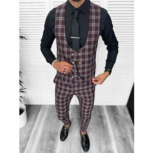 Tinuta barbati smart casual Pantaloni + Camasa+Vesta 13186 imagine