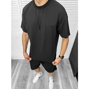 Compleu de vara oversize negru triocu + pantaloni 097 D3-2.2 imagine