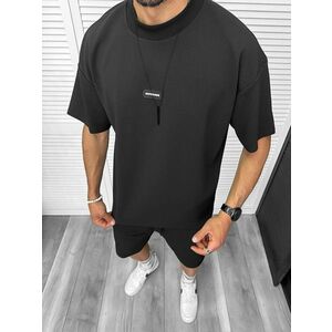 Compleu de vara oversize negru triocu + pantaloni 099 D6-2.2 imagine