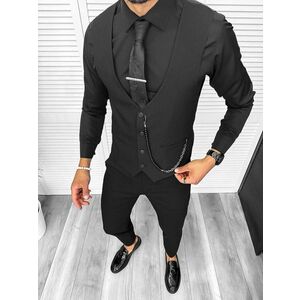 Pantalon negru office elegant imagine