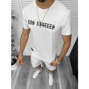 Compleu de vara tricou + pantaloni alb TS950 D6-1.1 imagine