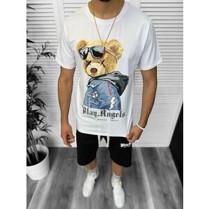 Compleu de vara tricou + pantaloni alb TS958 D6-1.3 imagine