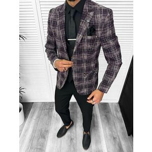 Sacou barbati slim fit grena 13197 111-2* imagine