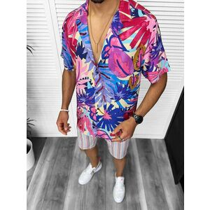 Compleu de vara camasa imprimeu + pantaloni 13219 imagine
