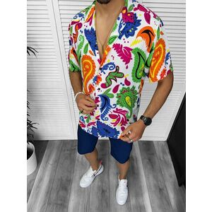Compleu de vara camasa imprimeu + pantaloni 13224 imagine