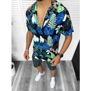 Compleu de vara camasa imprimeu + pantaloni 13229 imagine