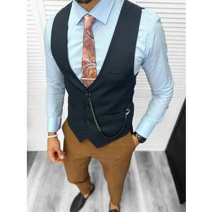 Vesta barbati eleganta slim fit 13210 imagine