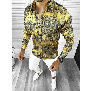 Camasa barbati slim fit pentru evenimente 95% Elastan B5912 O4-2.1 imagine