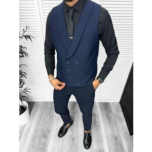Vesta barbati eleganta slim fit bleumarin 13263 imagine