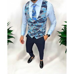 Vesta barbati eleganta slim fit camuflaj 13265 imagine