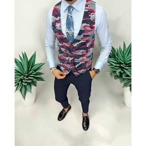 Vesta barbati eleganta slim fit camuflaj 13266 imagine