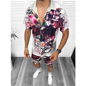 Compleu de vara camasa imprimeu + pantaloni 13274 O2-1.1 imagine