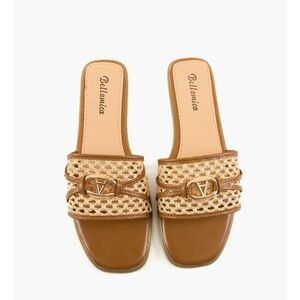 Papuci dama Madiha Camel imagine