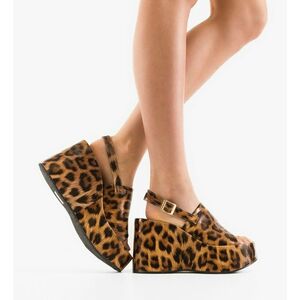 Platforme dama Haydn Animal Print imagine