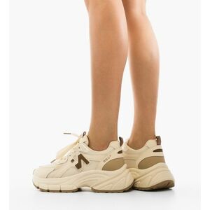 Sneakers dama Serigiu Bej imagine