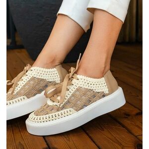 Sneakers dama Aihao Khaki imagine