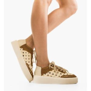 Sneakers dama Aihao Bej imagine
